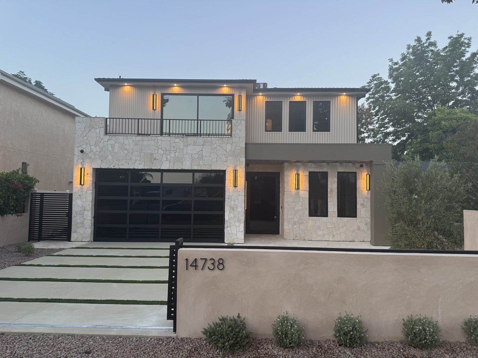 Modern luxury new home exterior by Coastline DC