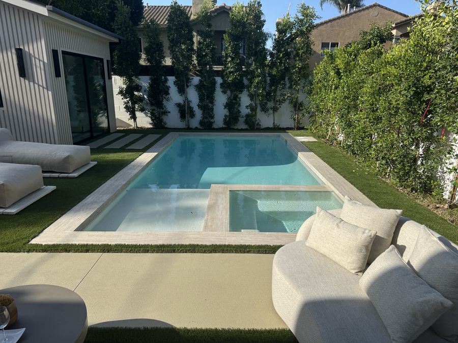 Pool deck and outdoor living space by Coastline DC
